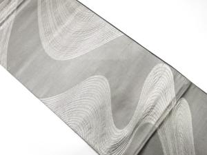 アンティーク　流水模様織り出し袋帯（着用可）